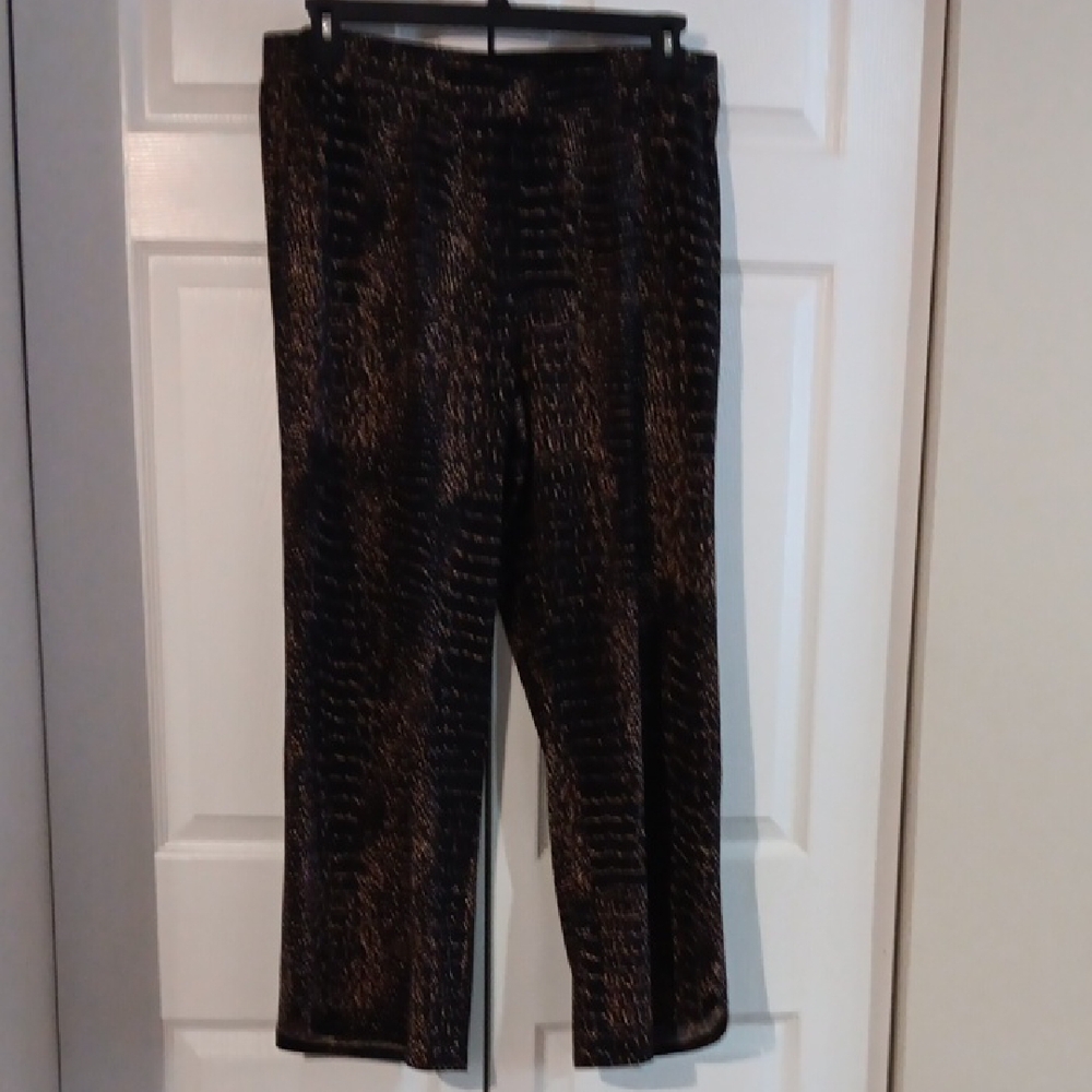 Black &Tan Patterned Wide Leg Pants ($5 Is The Lowest Price)